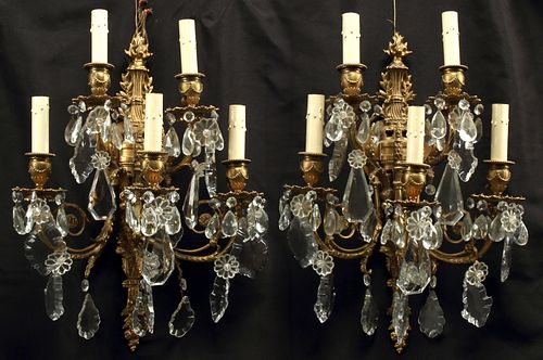 (2) LOUIS XVI STYLE ORMOLU &AMP;