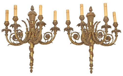 (2) LOUIS XVI STYLE ORMOLU