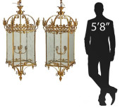 (2) LOUIS XVI STYLE ORMOLU &AM