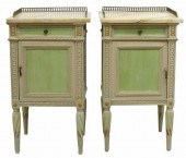 (2) LOUIS XVI STYLE PAINT DECO