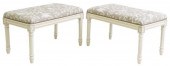 (2) LOUIS XVI STYLE UPHOLSTERE