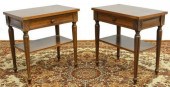 (2) LOUIS XVI STYLE WALNUT BED