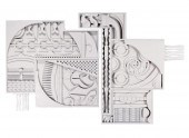 2 LOUISE NEVELSON STYLE WALL S