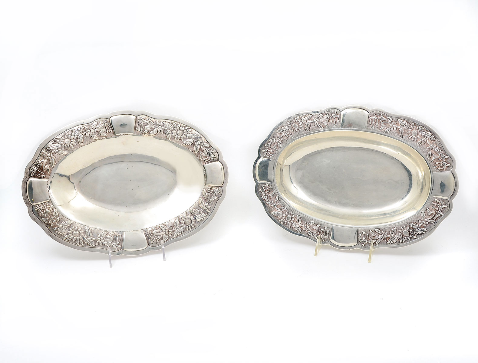 2 MACIEL STERLING SERVING BOWLS: