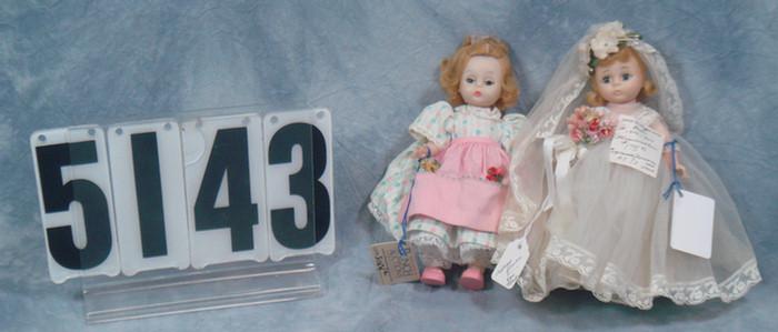 2 Madame Alexander Dolls, hard