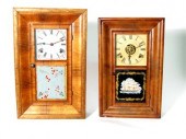 2 mahogany case steeple shelf