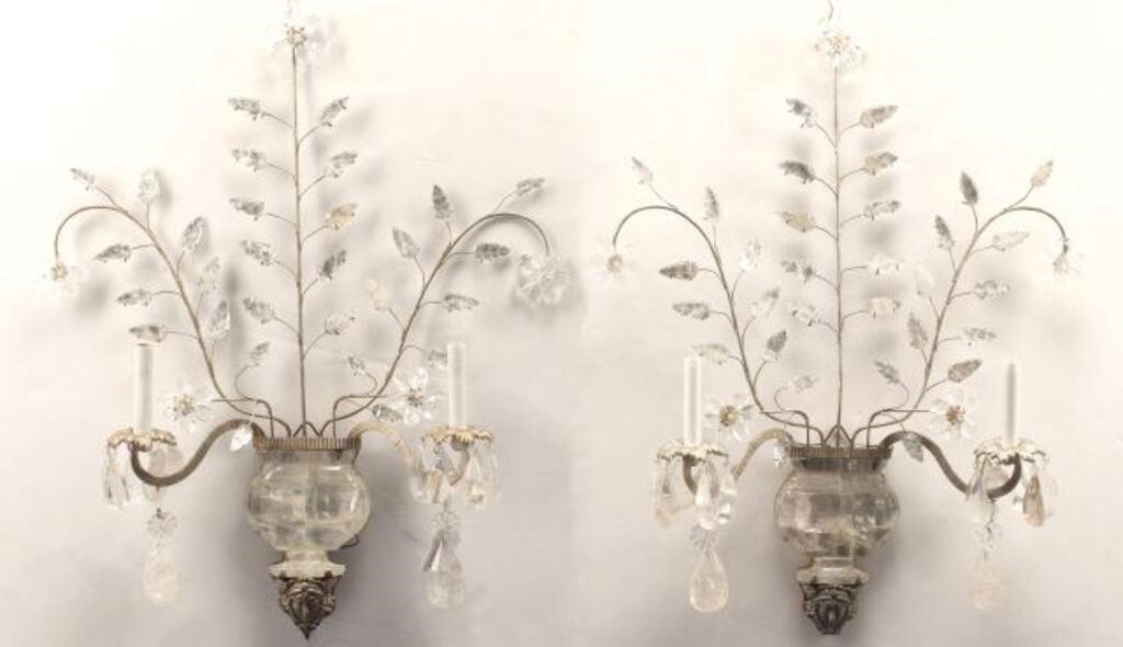 (2) MAISON BAGUES STYLE ROCK