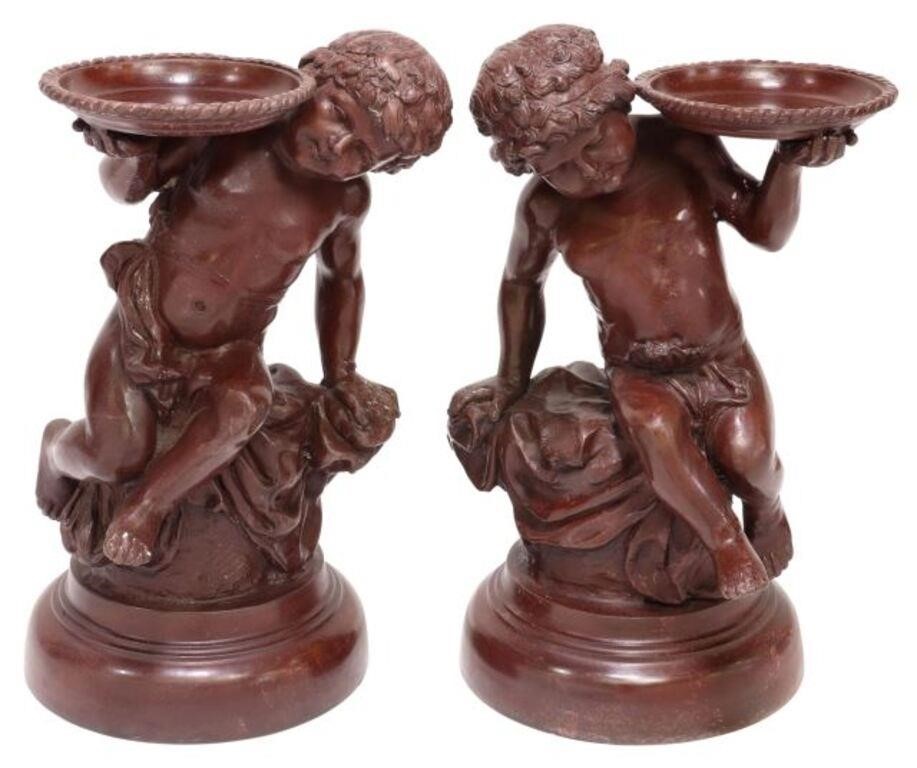 (2) MAITLAND-SMITH BRONZE PUTTI