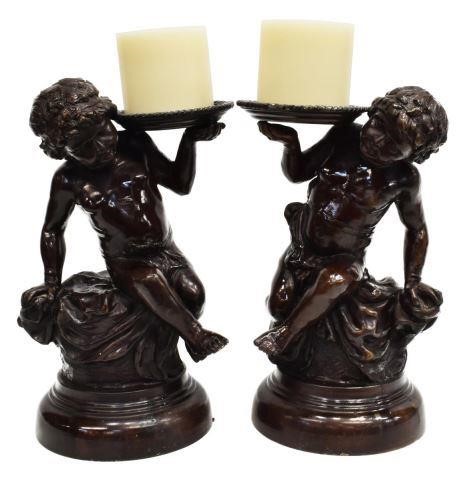(2) MAITLAND-SMITH BRONZE PUTTI