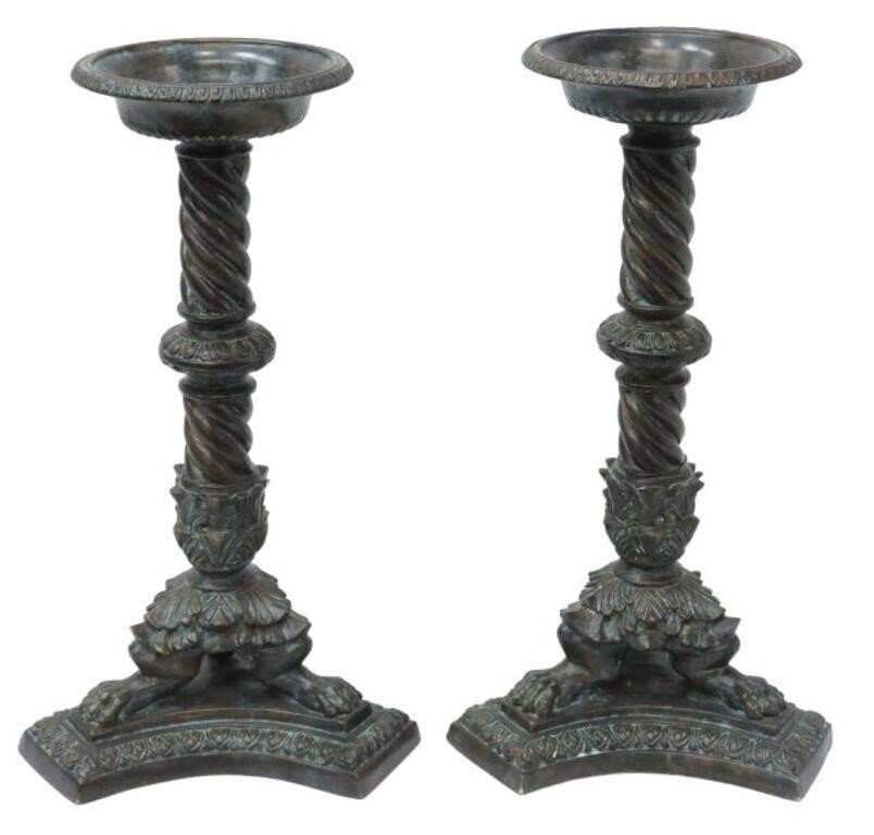(2) MAITLAND-SMITH VERDIGRIS BRONZE