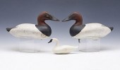 2 MALLARD DECOYS & 1 MINIATURE