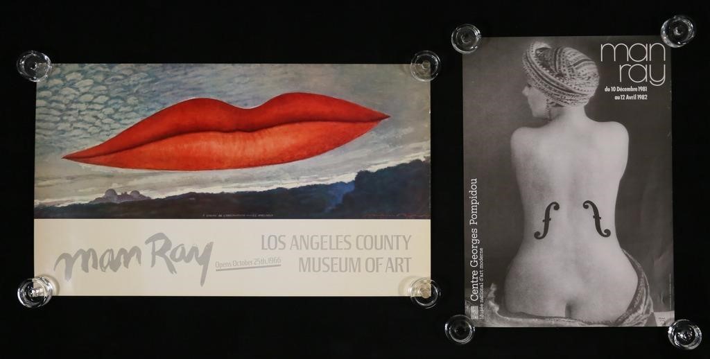 2 MAN RAY EXHIBITION POSTERS
