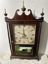 2 MANTLE CLOCKS. (1) MANTLE CL