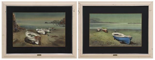 (2) MANUEL BORDALLO (1920-1996) W/C