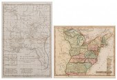 2 MAPS, LA/FL AND US, LATE 18T