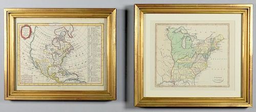 2 MAPS OF US - 18TH CENTURY1st