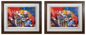 (2) MARCUS GLENN, SIGNED PRINT