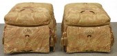 (2) MARGE CARSON SKIRTED POUFF