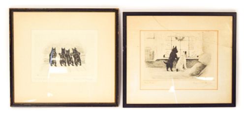 2 MARGUERITE KIRMSE ETCHINGS