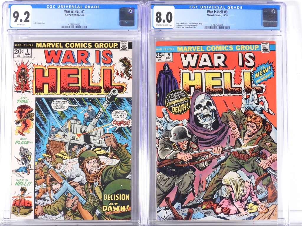 2 MARVEL COMICS WAR IS HELL #1 #9