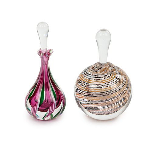 (2) MARY ANGUS AND WEJU ART GLASS