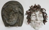 2 MASKS, INCL. ART DECO & PROF