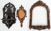 (2) MASONIC CARVED PICTURE FRA