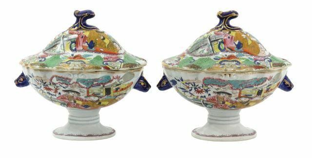 (2) MASONS 'GREEN MANDARIN'