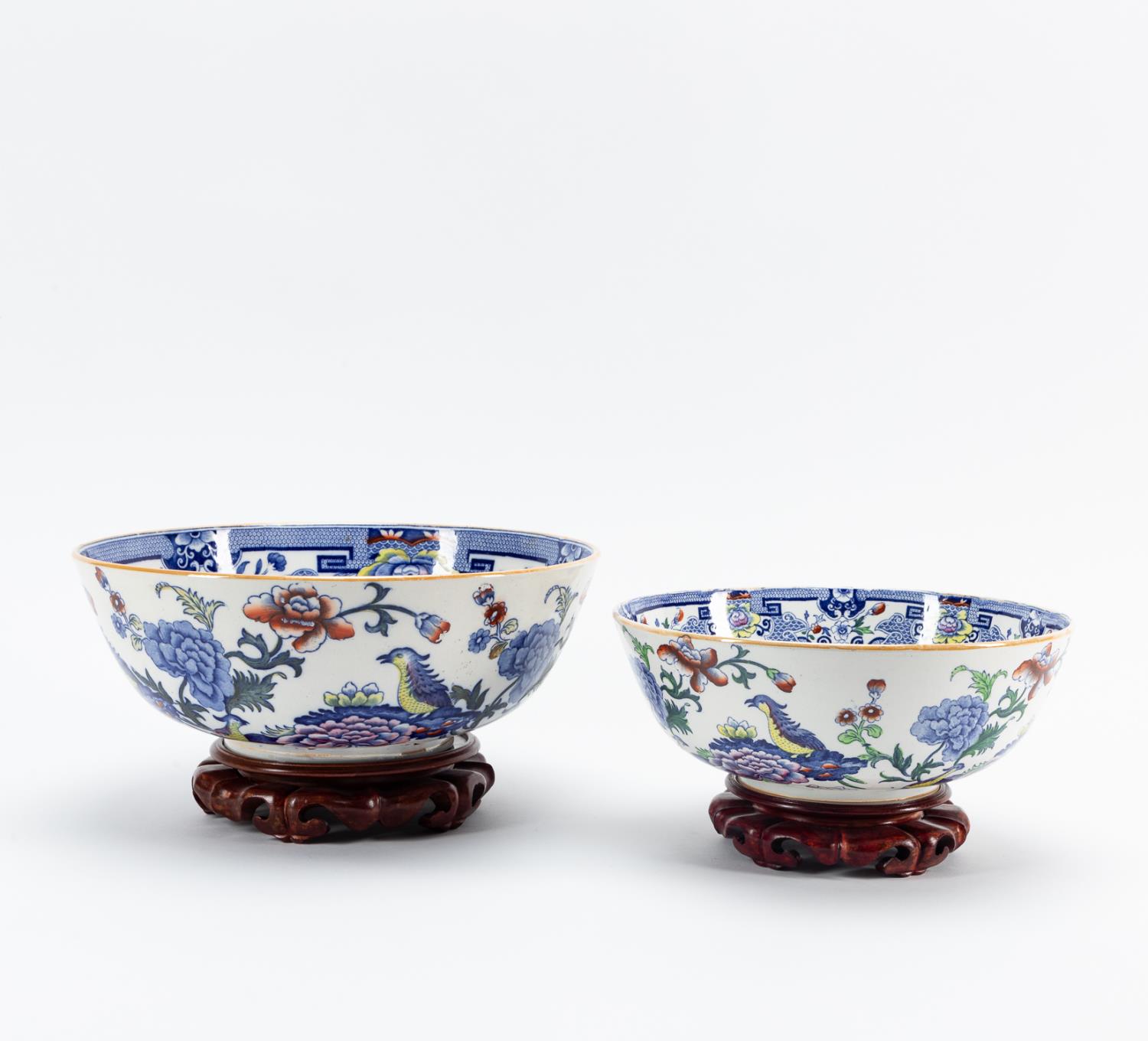 2 MASONS IRONSTONE ASIAN PATTERN