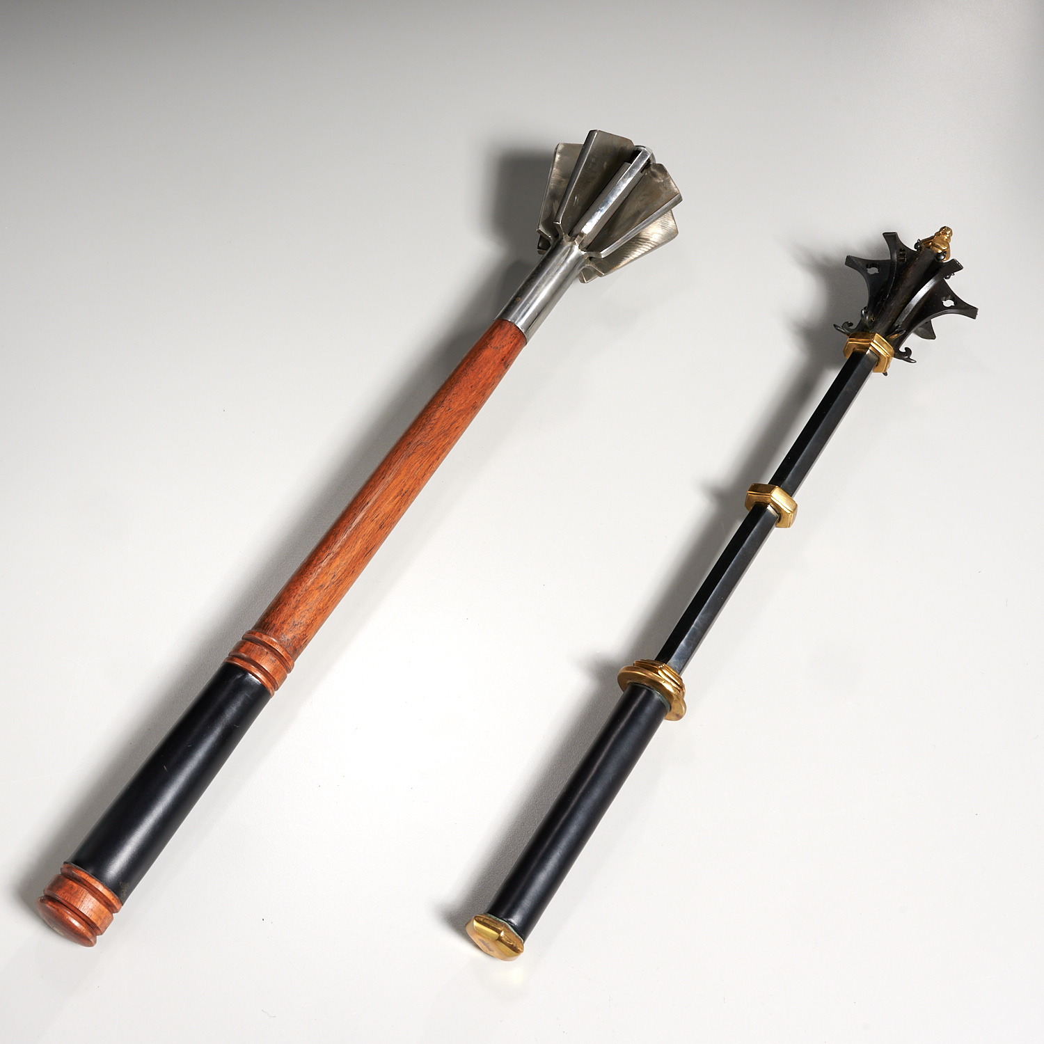 (2) MEDIEVAL STYLE MACES One