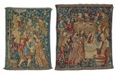 (2) MEDIEVAL STYLE MACHINE-WOV