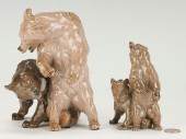2 MEISSEN FIGURAL GROUPS, BEAR