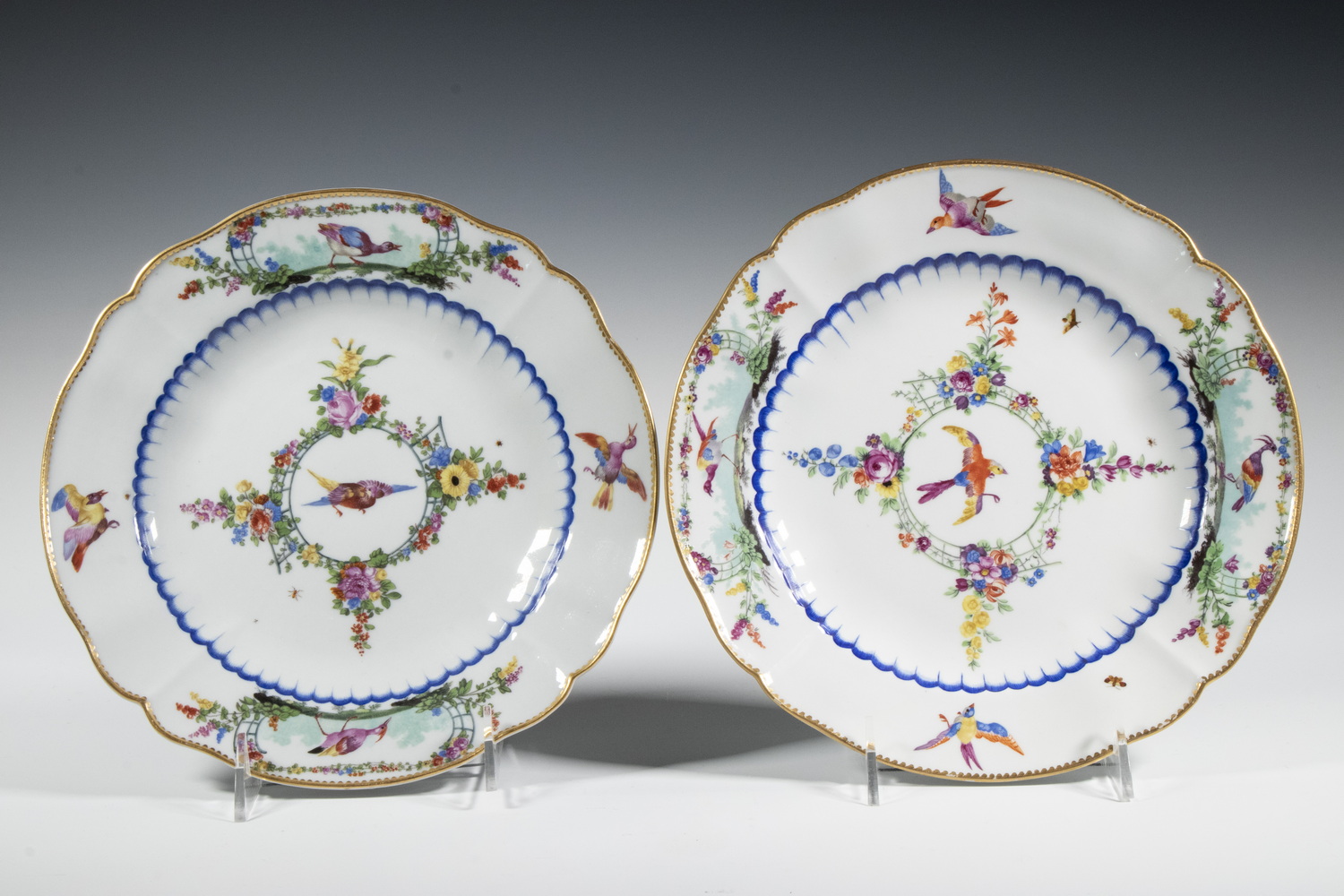 (2) MEISSEN MARCOLINI PORCELAIN