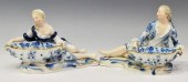 (2) MEISSEN PORCELAIN FIGURAL