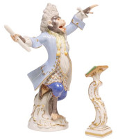(2) MEISSEN PORCELAIN KANDLER