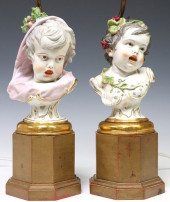 (2) MEISSEN STYLE &#039;4 SEAS