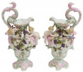 (2) MEISSEN STYLE PARCEL GILT