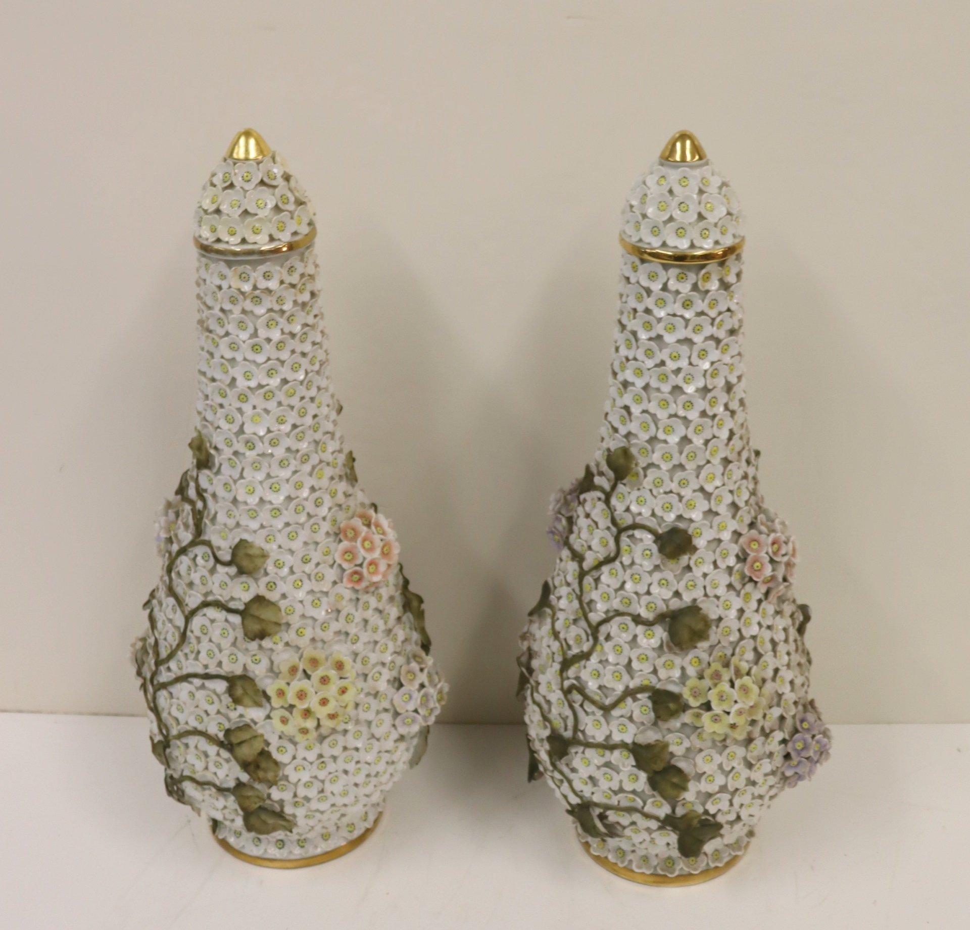 2 MEISSEN STYLE PORCELAIN