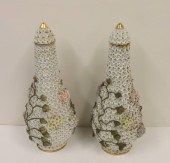 2 MEISSEN STYLE PORCELAIN SNOW