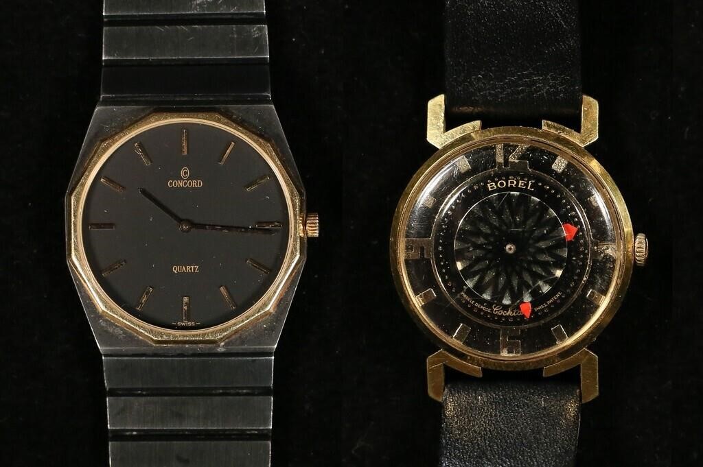 2 MEN'S WATCHES CONCORD MARINER &