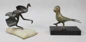 2 METAL BIRD SCULPTURES2 metal