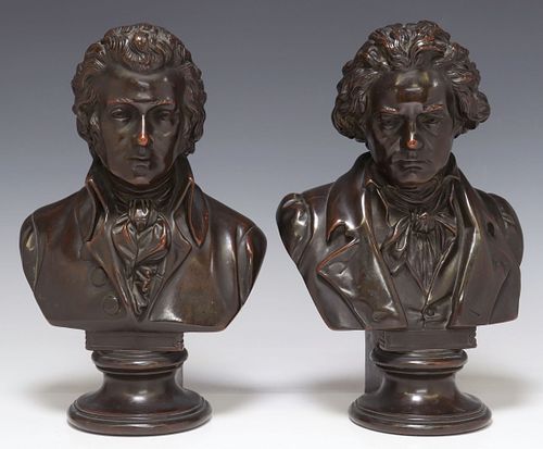(2) METAL-CLAD COMPOSITE BUSTS OF