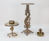 2 METAL FIGURAL STANDSPatinate