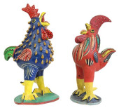(2) MEXICO FOLK ART POTTERY RO