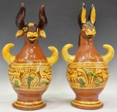 (2) MEXICO REDWARE DONKEY & BU
