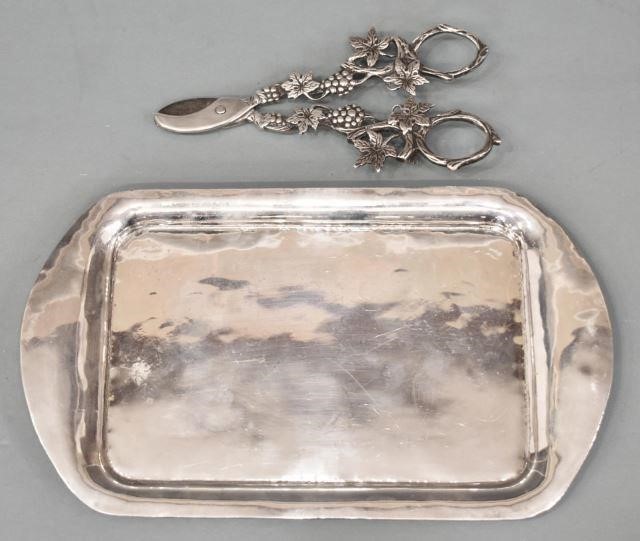 (2) MEXICO STERLING CARD TRAY & 835