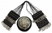 (2) MICRO BEADED CROCHET COIN