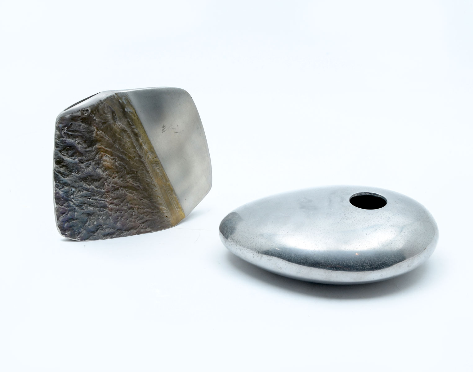2 MID CENTURY METAL SWEDISH