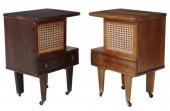 (2) MID-CENTURY MODERN CANED B