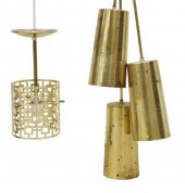 (2) MID-CENTURY MODERN GOLD-TO